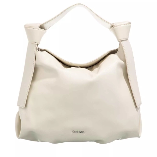 Calvin Klein Soft Nappa Crossbody Grey Hobo Bag