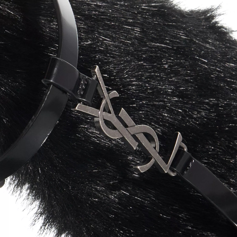 Saint Laurent Riemchensandalen Flat Leather Sole Cassandra Sandals Black(Image 3)