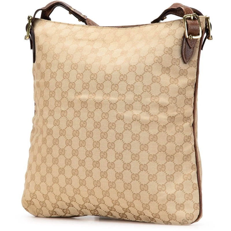 Gucci Schultertasche GG Canvas Crossbody braun