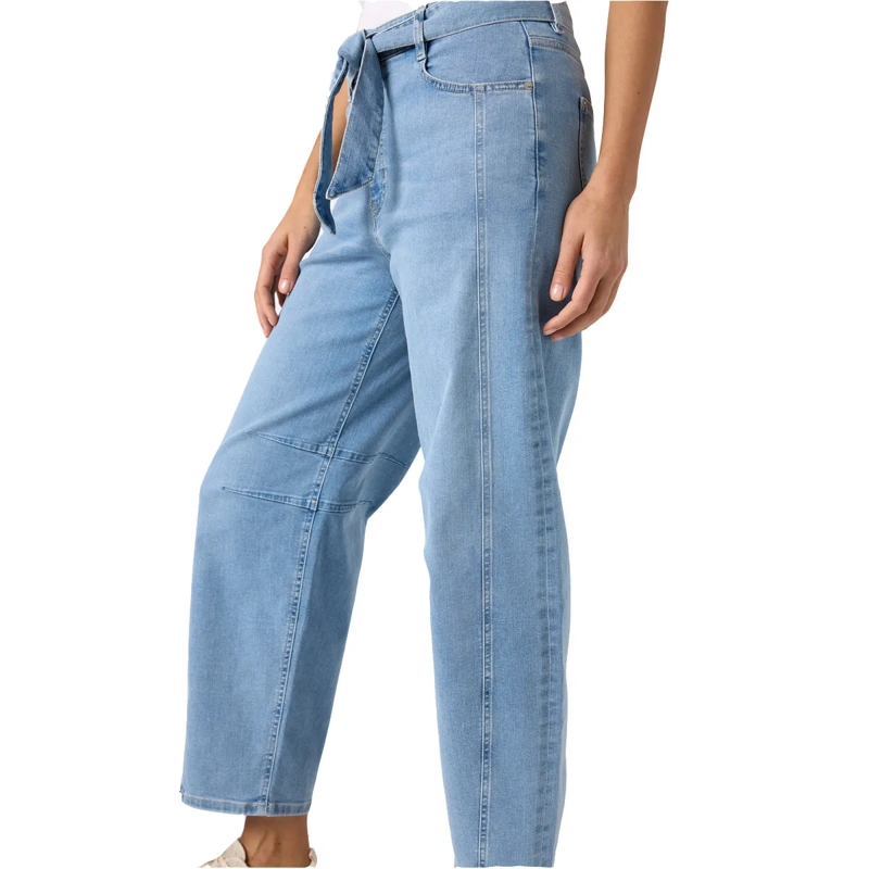 Future People Tapered-Jeans Damen Jeans 03:01 BARREL LEG BELT hell-blau(Image 5)