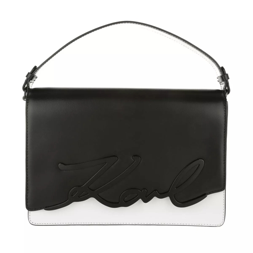 Karl Lagerfeld K/Metal Signature Big Shoulderbag Black/White Crossbody Bag