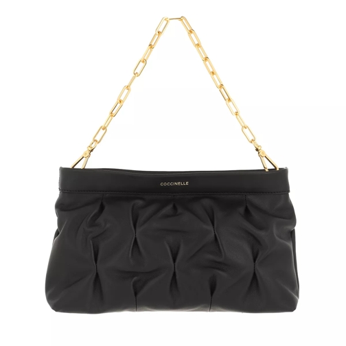 Coccinelle Handbag Smooth Calf Leather Soft Noir Liten väska