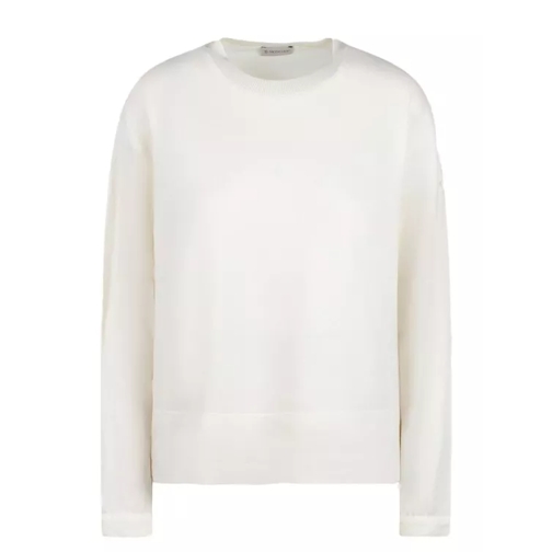Moncler Cotton Nylon Sweater White 