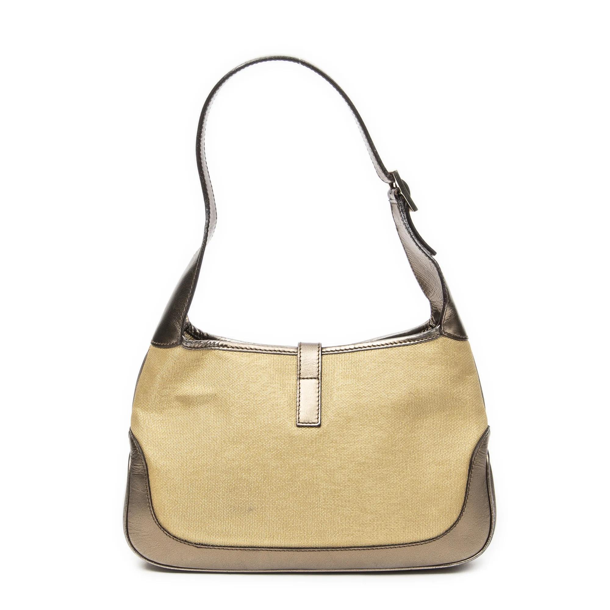 Thumbnail - Gucci Crossbody Bags - Mini Web Jackie O Hobo - Gr. unisize - in Gold - für Damen
