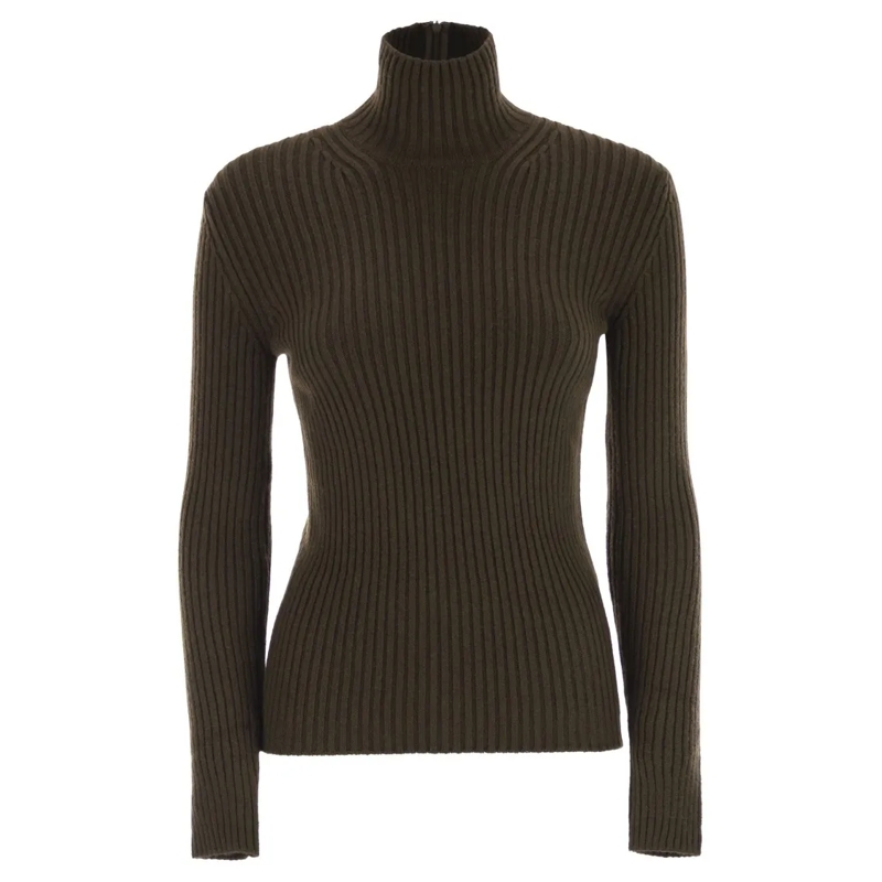 Max Mara Rollkragenpullover Aral1234 - Ribbed Wool And Cashmere Turtleneck Jum Black