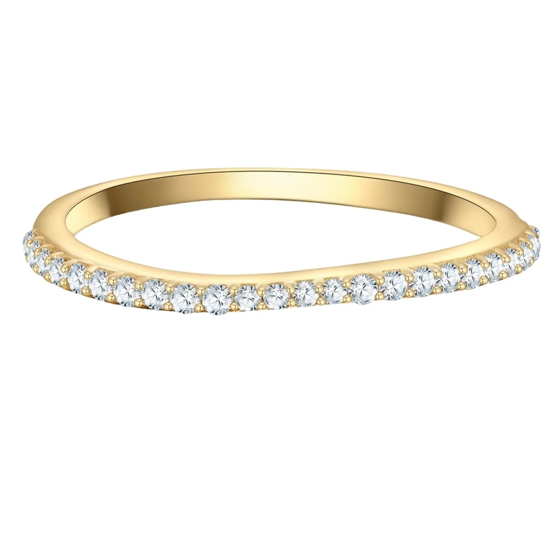 Glanzstücke München Ring Sterling Silber Ring Zirkonia gold