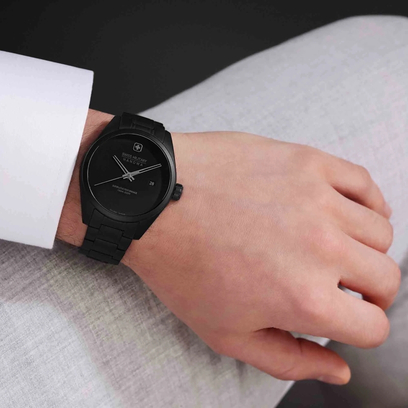 Swiss Military Hanowa Automatikuhr Quarzuhr Pioneer schwarz(Image 5)