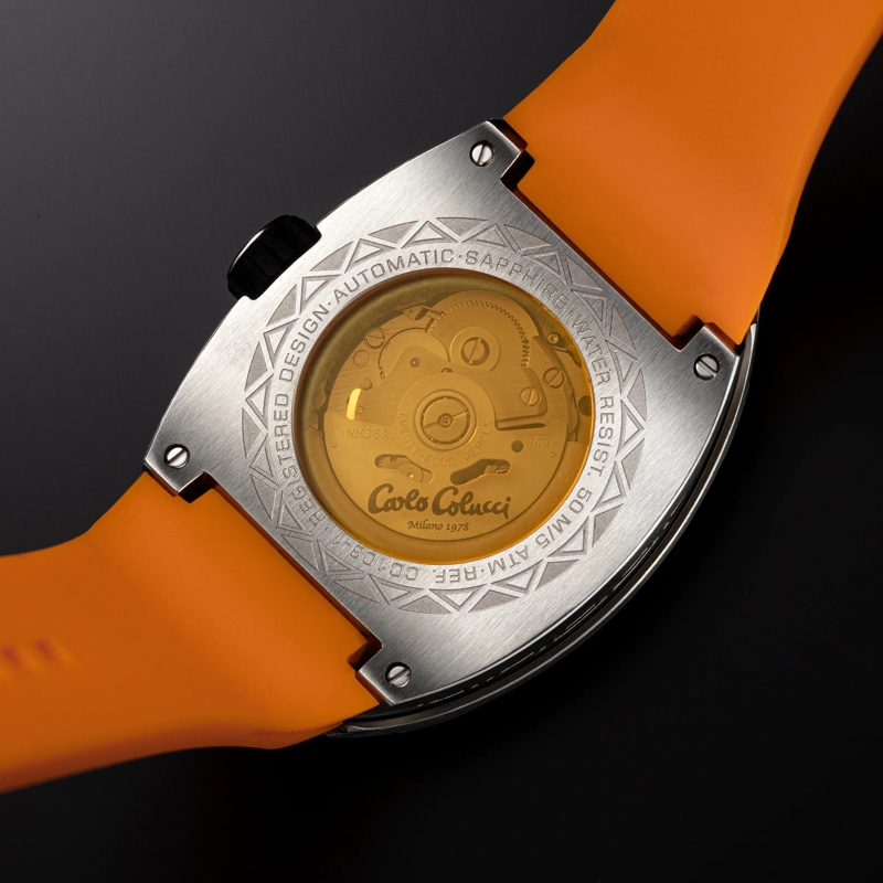 Carlo Colucci Automatikuhr Automatikuhr CC100 . orange(Image 7)