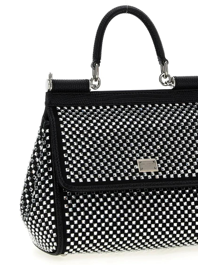 Dolce&Gabbana Hobo bags 'Sicily' Medium Handbag in zwart