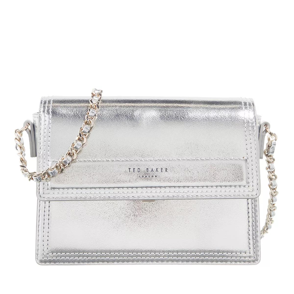 Ted Baker Libbe Metallic Cross Body Bag Silver Crossbody Bag