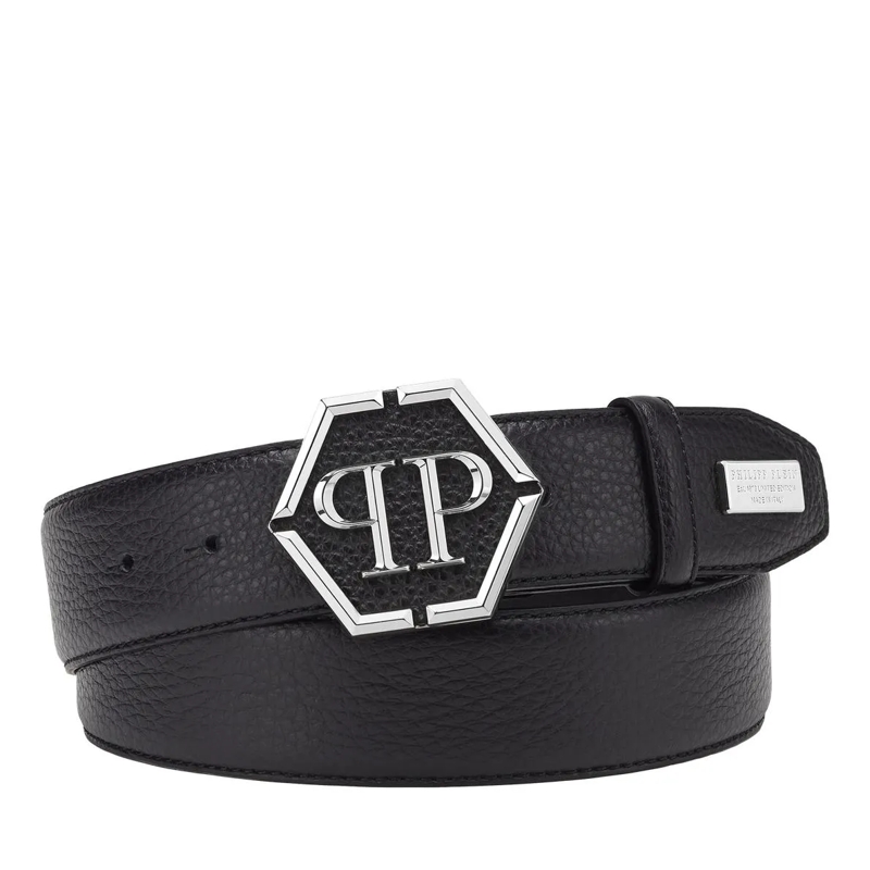 Philipp Plein Gürtel Gürtel Hexagon schwarz