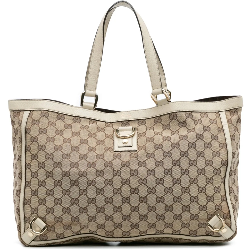 Gucci Shopper GG Canvas Abbey D Ring Tote braun