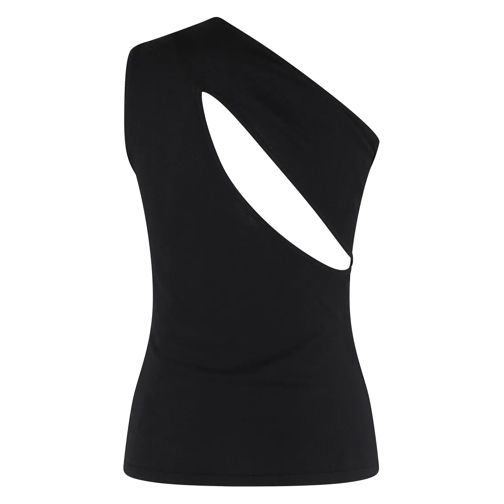 Federica Tosi Chemisiers Fitted Stretch Viscose Top Black (Image 2)