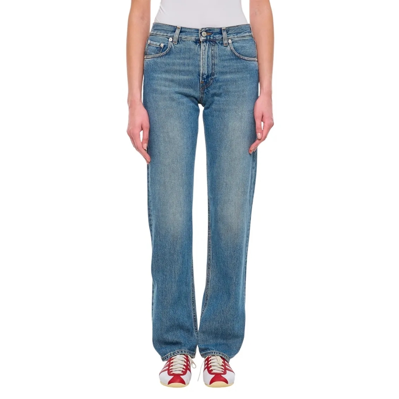 Haikure Jeans Cleo Mediterranean Blue Straight-Leg Jeans Blue