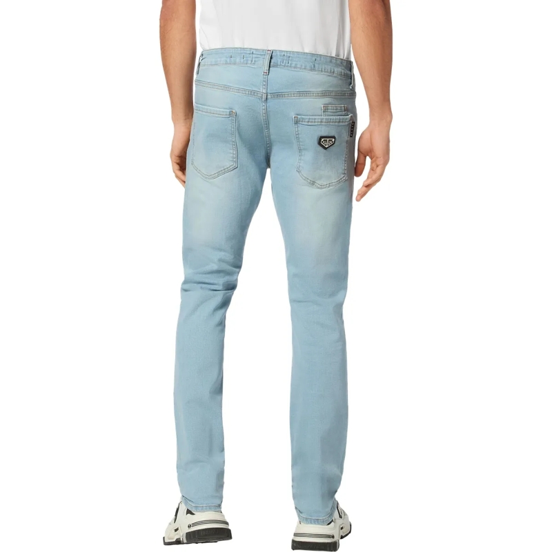 Philipp Plein Jeans mit geradem Bein Jeans Regular Fit hell-blau(Image 3)