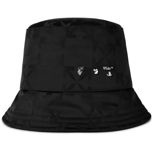 Off-White Pet Monogram Logo Regular Bucket Hat schwarz