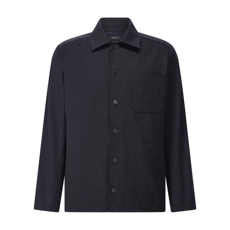 A.P.C. Overgangsjas Overshirt Jeffray Dunkelblau