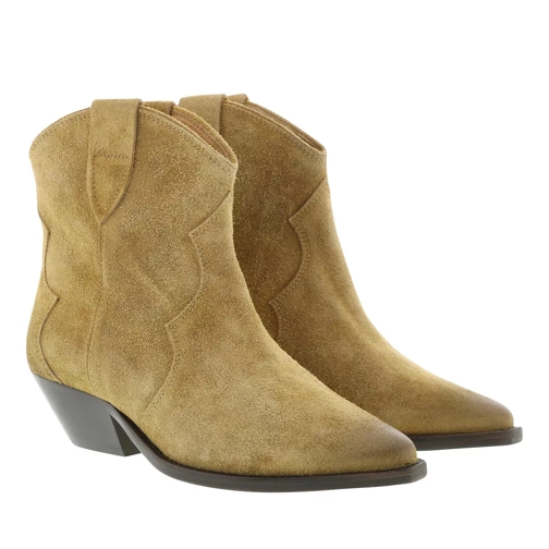 Isabel Marant Boots Used Look Velvet Beige Stivaletto alla caviglia