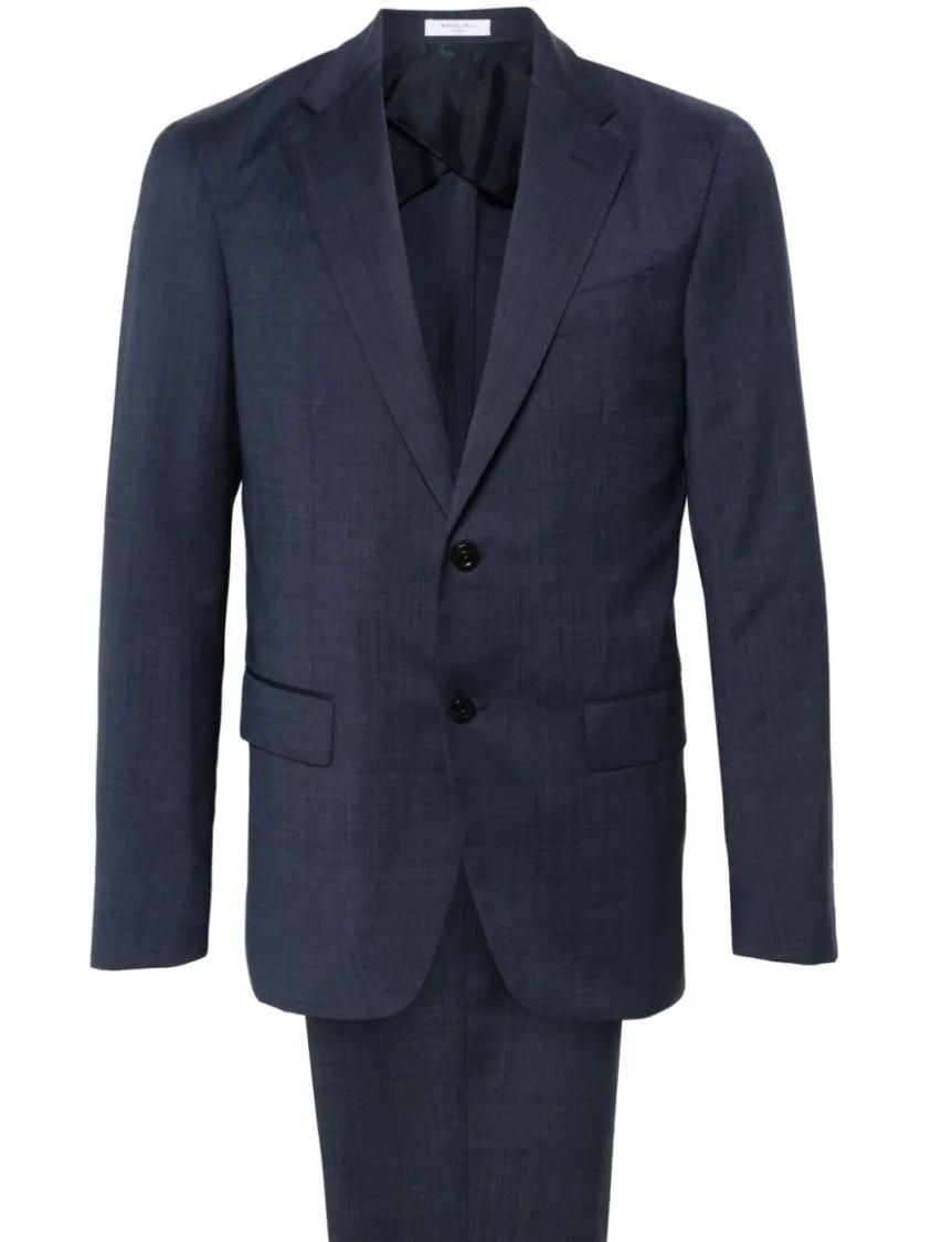 Boglioli - Midnight Blue Wool Dress Suit - Größe 52 - blau