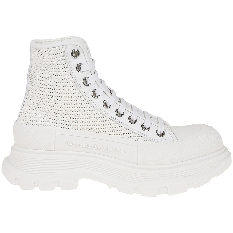 Alexander McQueen T-shirt Alexander McQueen Tread Slick High-Top Sneakers weiß