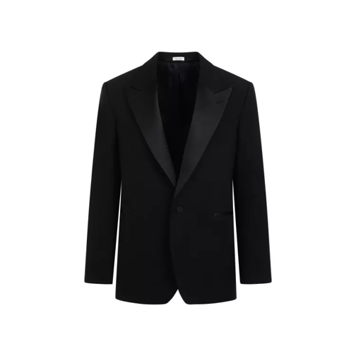 Alexander McQueen Large Tux Black Wool Jacket Black 