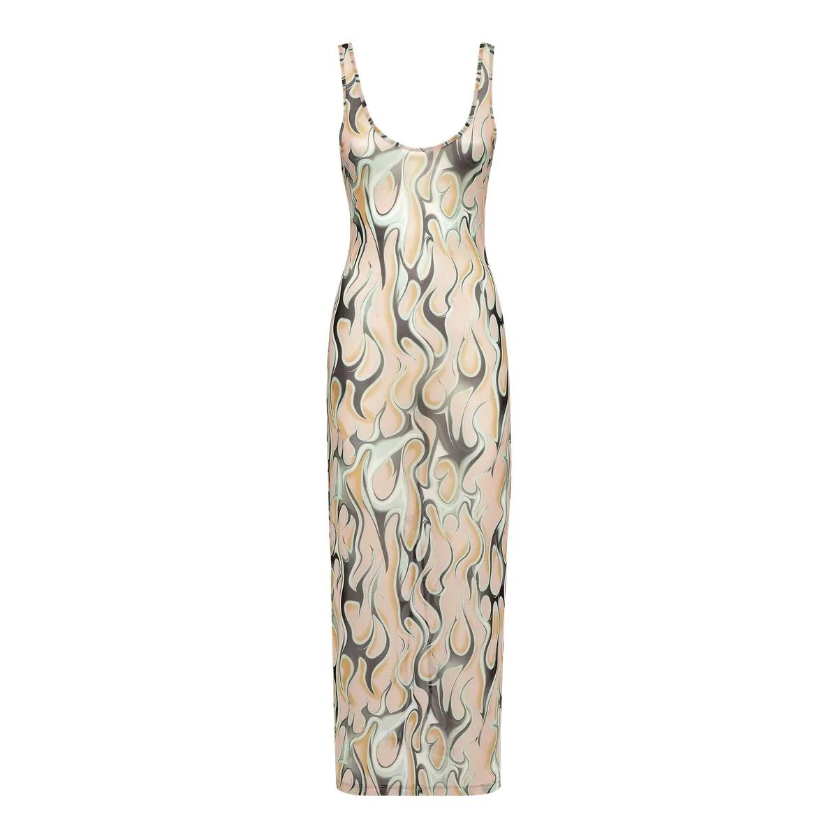 Thumbnail - Philipp Plein - Kleid Flame - Größe L - beige