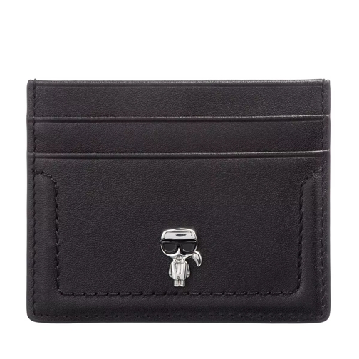 Karl Lagerfeld K/Ikonik 3d Pin Card Holder Black Porta carte di credito