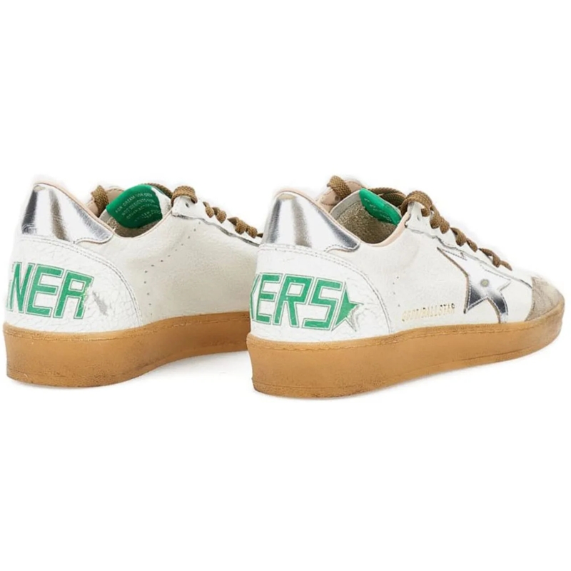 Golden Goose Low-Top-Sneaker Sneakers Whitebeigesilver silber