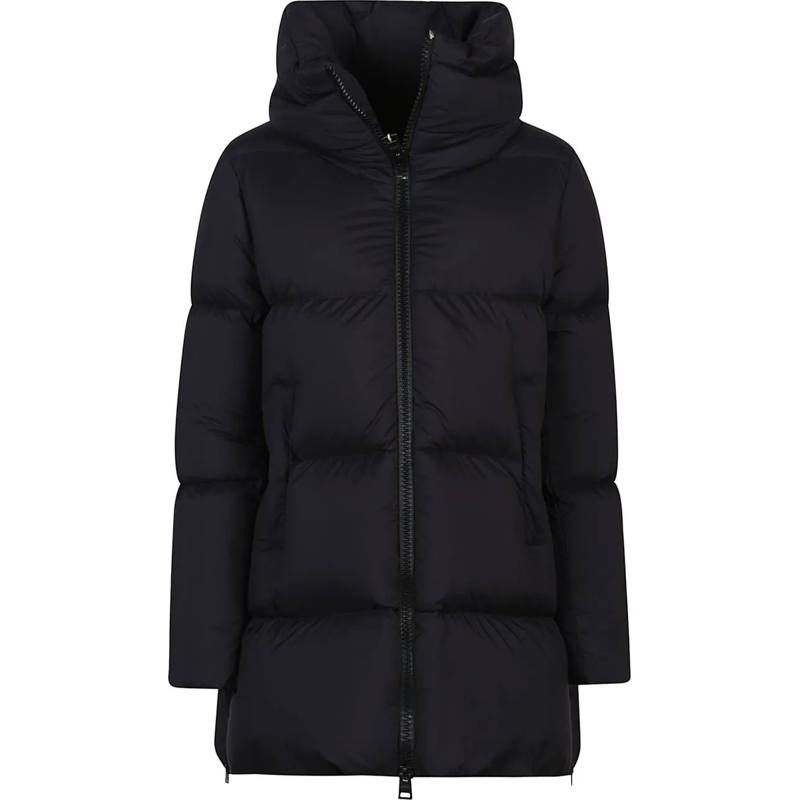 Herno Overgangsjas A-shape Down Jacket Black schwarz