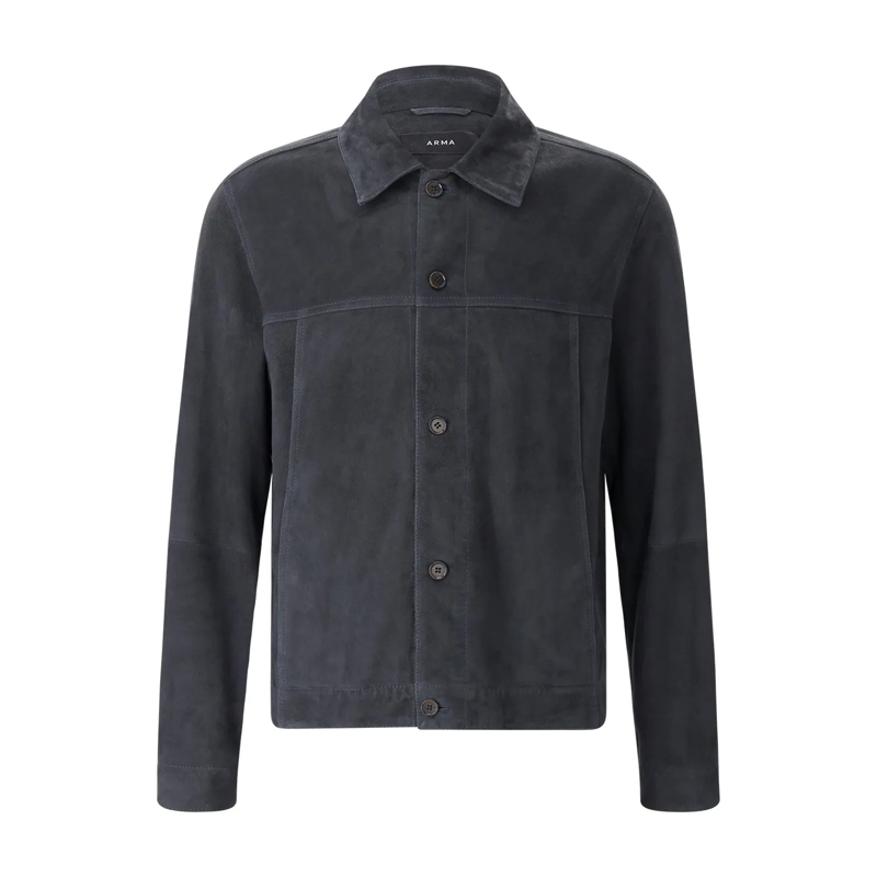 Arma Veste de transition Jacke Jaden aus Veloursleder grau(Image 5)