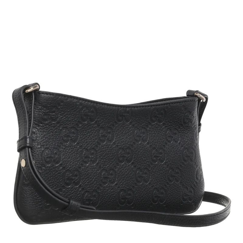 Gucci Crossbody Bag GG Emblem Shoulder Bag Black(Image 4)