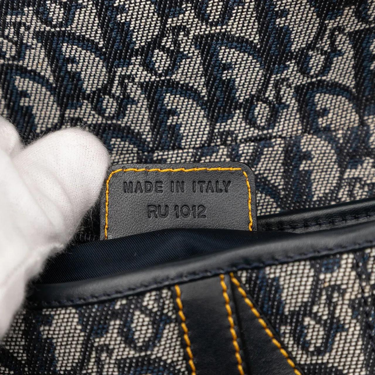 Thumbnail - Christian Dior Hobo Bags - Diorissimo Canvas Saddle Bag - Gr. unisize - in Blau - für Damen