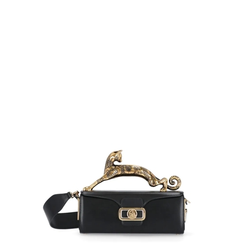 Lanvin Pencil Cat Hand Bag Black Crossbody Bag