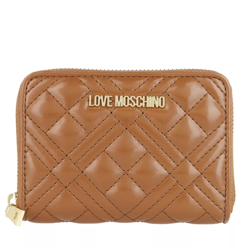Love Moschino Wallet Cuoio Portemonnaie mit Zip-Around-Reißverschluss