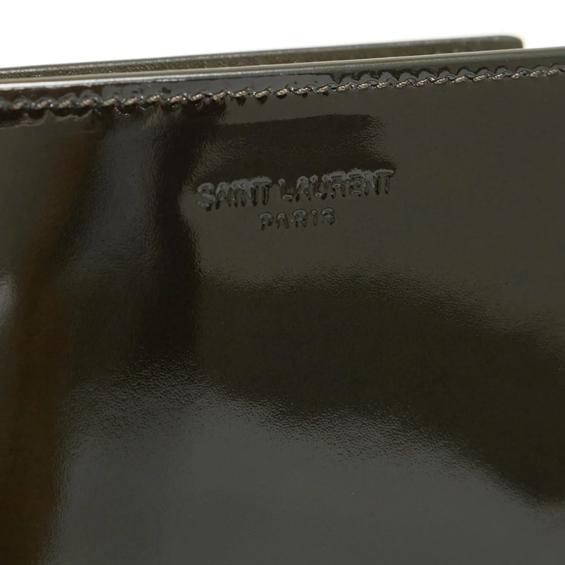 Saint Laurent Bi-Fold-Portemonnaie East West Wallet Dark Vineyard(Image 4)