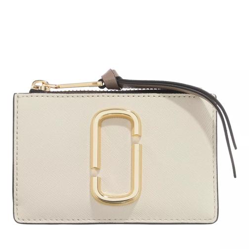 Marc Jacobs The Snapshot Card Pouch Marc Jacobs Beige Black Porta carte di credito