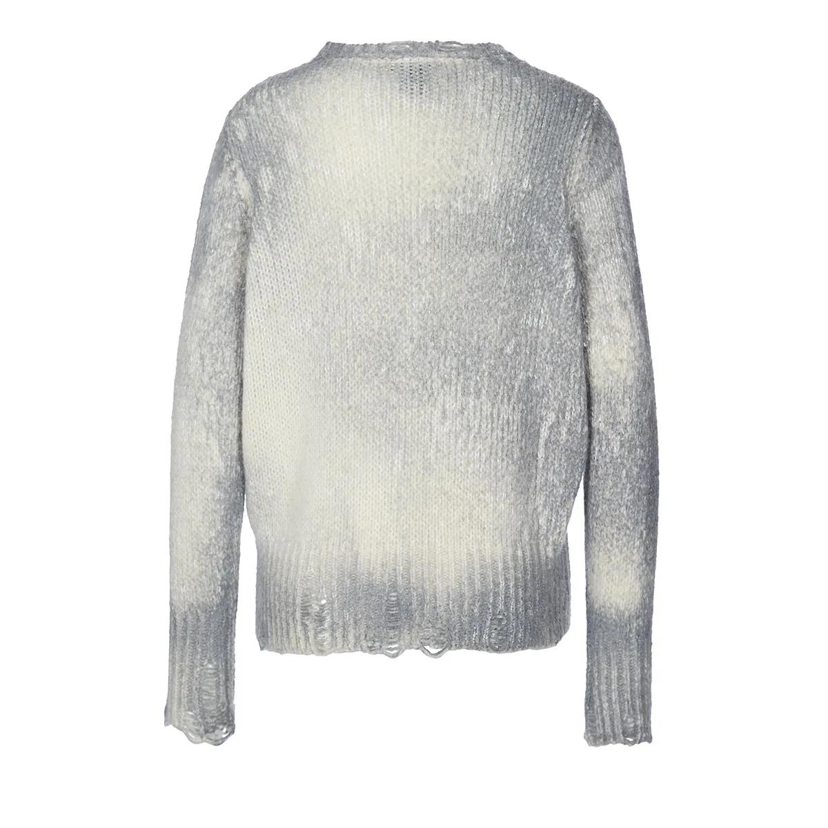 CALIBAN - MARMO EFFECT ROUND NECK PULLOVER - Größe XS - multi