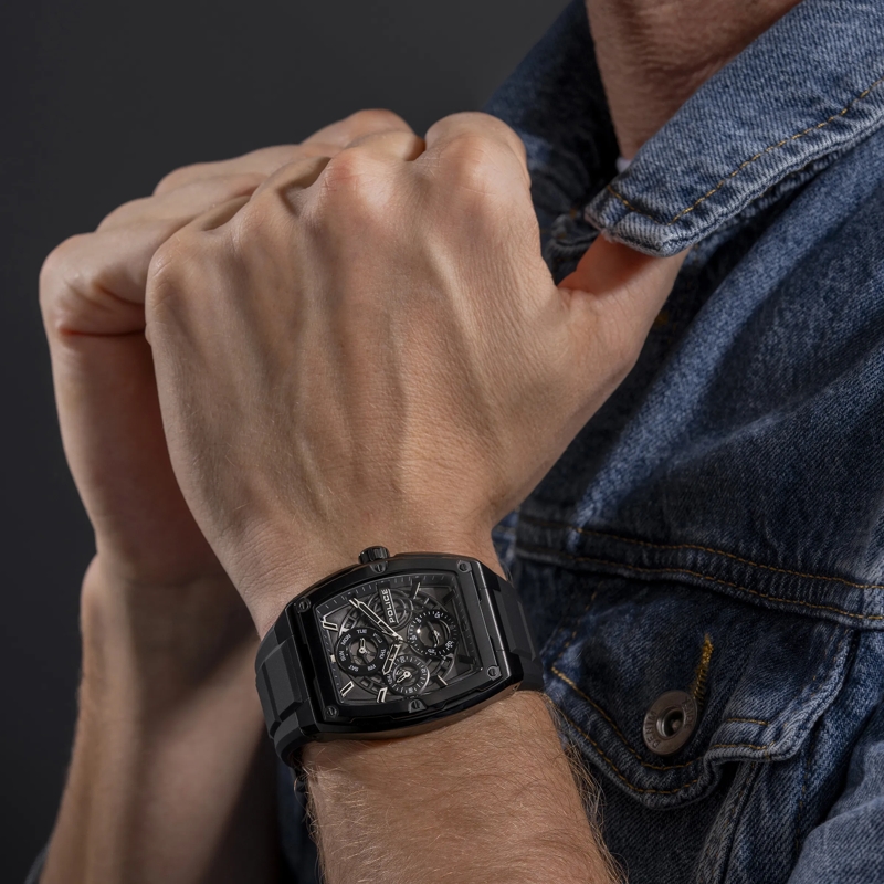 Police Automatikuhr Quarzuhr Creed schwarz(Image 5)