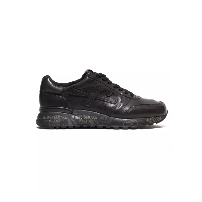 Premiata Lage-top sneaker Mick Sneaker In Black Leather Black