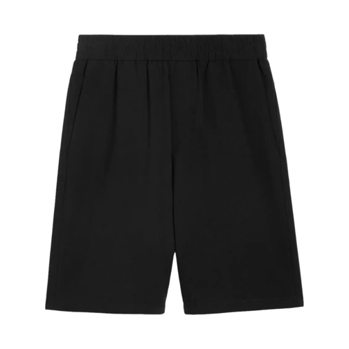 AMI Paris Casual Shorts Cotton Track Shorts Black