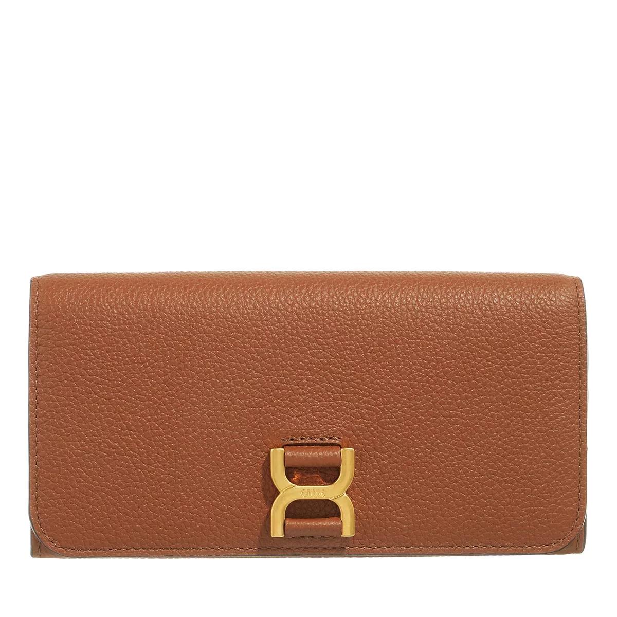 Chloé Portemonnaie - Open Fold Continental Wallet - Gr. unisize - in Braun - für Damen