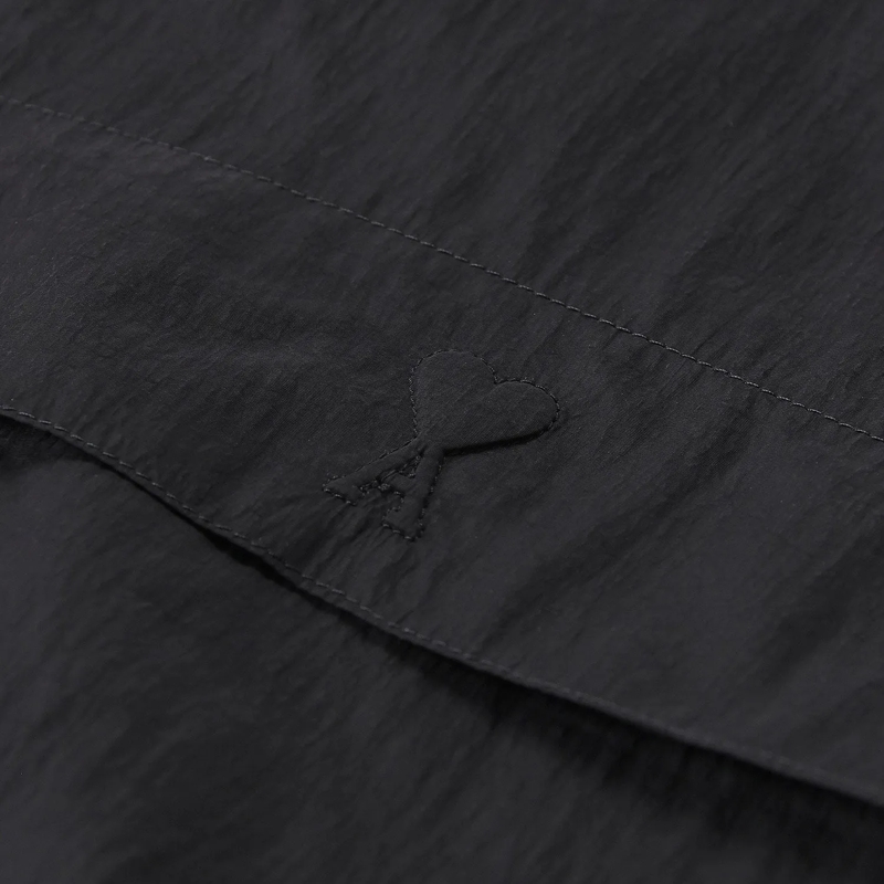 AMI Paris Übergangsjacke Jacke mit Logo schwarz(Image 6)