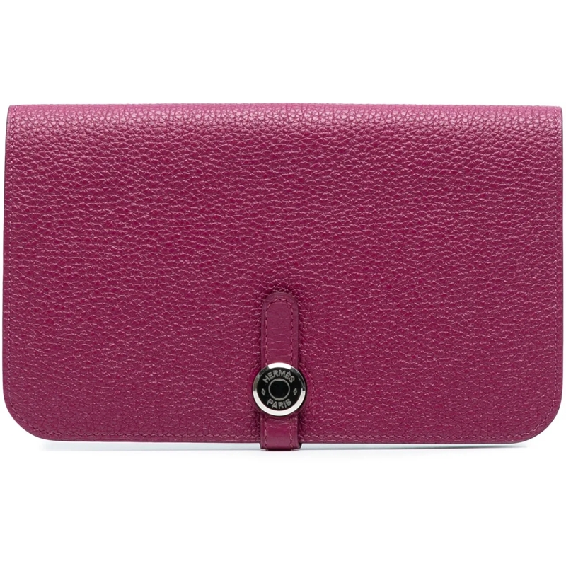 Hermès Geldbörse Togo Dogon Duo Wallet GM lila