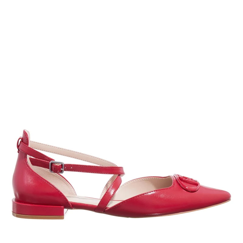 LIU JO Ballerinas Viola 19 Shiny Nappa Rosso Pompeiano