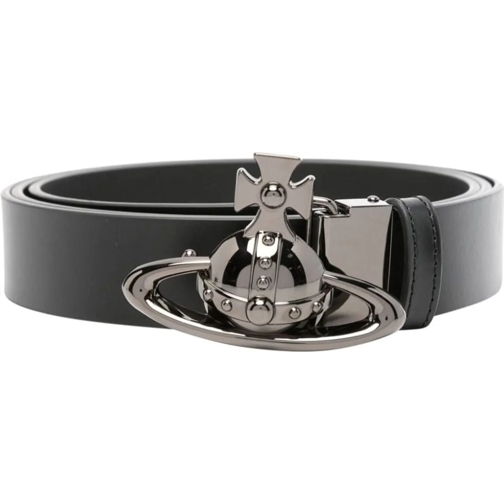 Vivienne Westwood Ceinture en cuir Belts Black schwarz