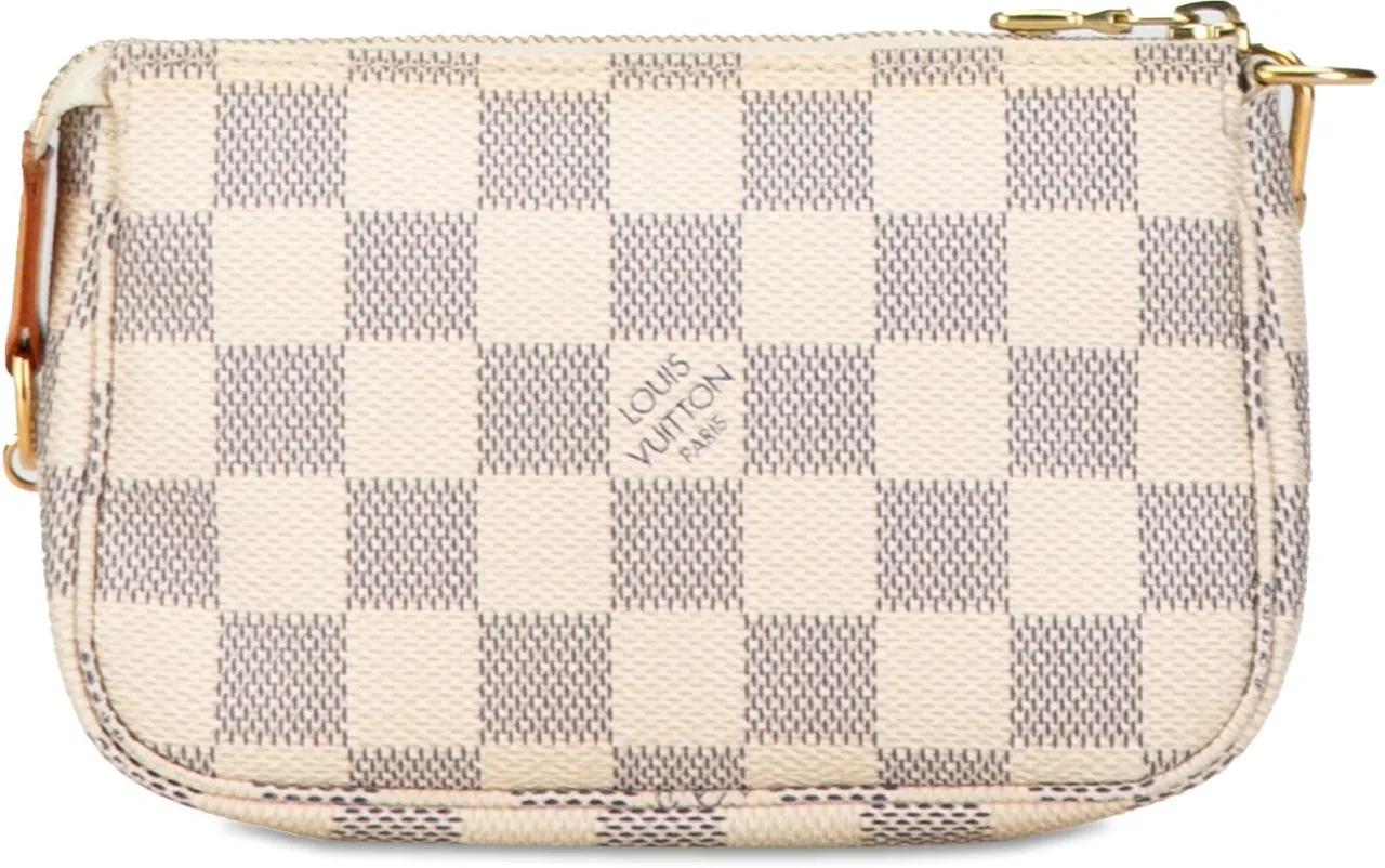 Louis Vuitton Crossbody bags 2007 Damier Azur Mini Pochette Accessoires in wit