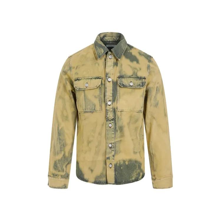 Dries Van Noten - Lime Cotton Curtis Shirt - Größe 48 - gelb