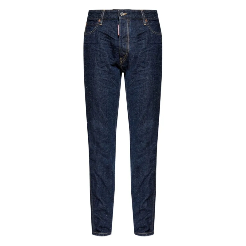 Dsquared2 Jeans Dark Blue Speckled Denim Jeans Black