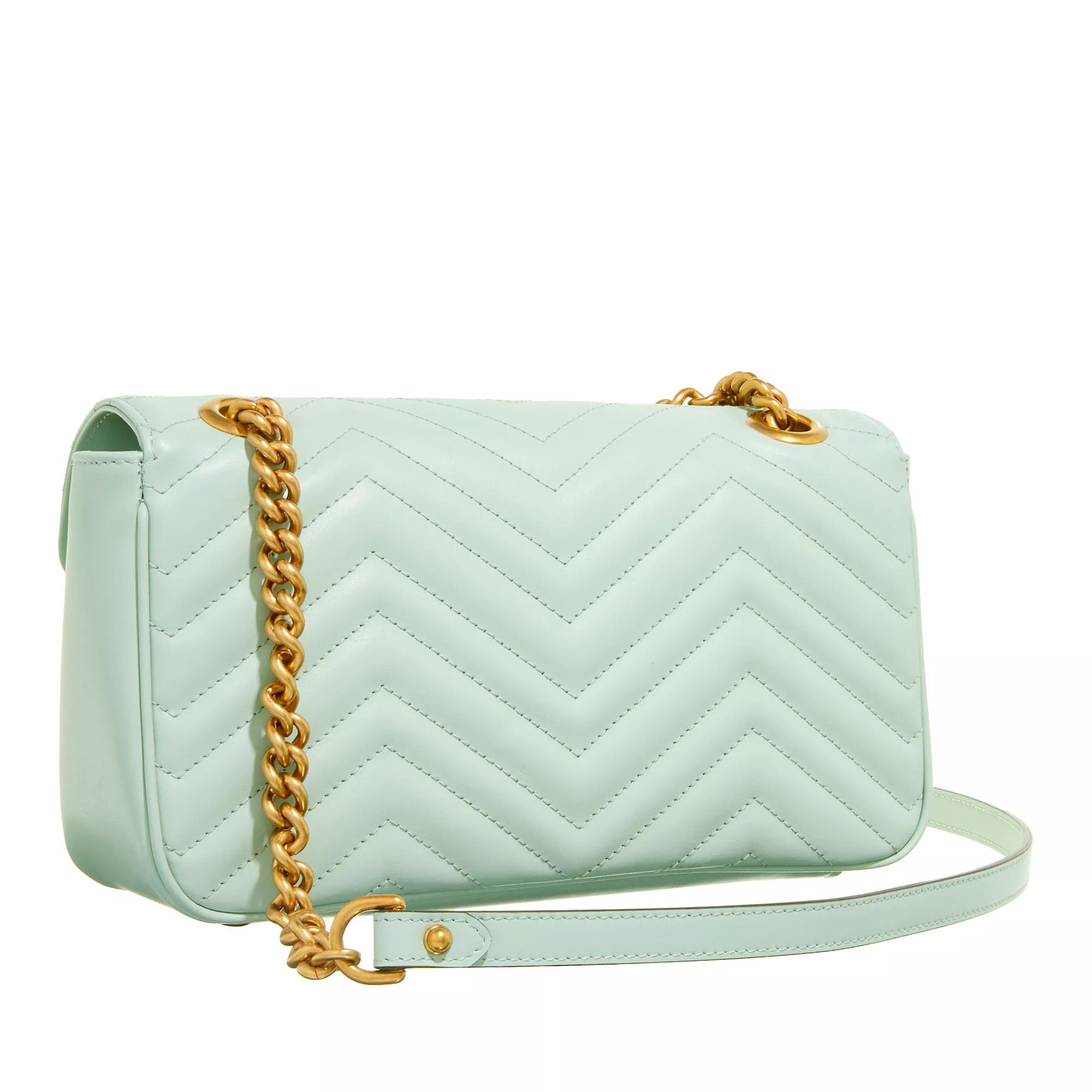 Gucci Crossbody bags Small GG Marmont Shoulder Bag Matelassé Leather in groen