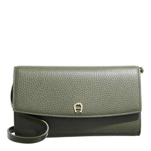 AIGNER Wallet on Chain Hunter Green Portemonnee Aan Een Ketting